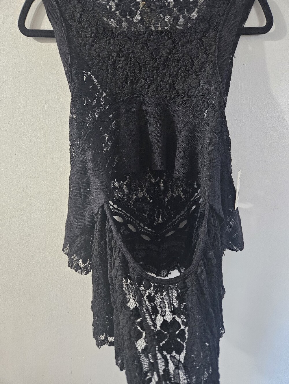 Free People Black Lace Tank Top - Picture 10 of 11